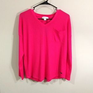 Calvin Klein waffle knit top size M